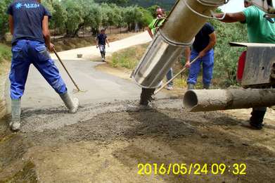 Acondicionamiento de caminos en el T.M. de Casas de Millán, Vías y Estructuras